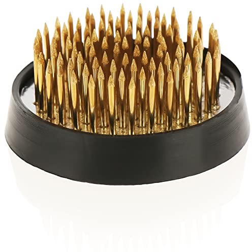 com-four® Steckigel aus Metall, Kenzan für Frischblumen, Bastelzubehör | Floristikutensil für Blumenarrangements - Blumenigel