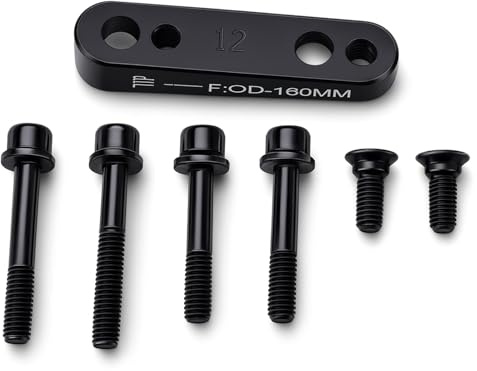 SUNGOOYUE Scheibenbremssattel Adapter R160, Leichtbau Aluminium für & Rennrad, is zu PM Umrüstung, inkl. Schrauben (M5)