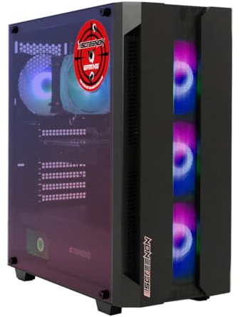 ScreenOn Gaming PC Ryzen 5 2600X • RTX 3050 8 GB Grafikkarte • 16 GB RAM DDR4 • 1000 GB m.2 • Windows 11 Pro • WLAN 300 MBit/s • Gaming PC Computer mit 3 Jahren Garantie!