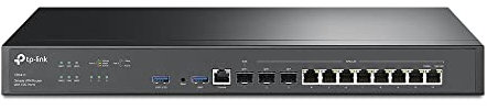 TP-Link ER8411 | Routeur VPN Filaire 10G d'entreprise | Jusqu'à 10 Ports WAN | Haute capacité réseau | Pare-feu SPI | Prise en Charge Omada SDN | Équilibre de Charge | Protection Contre la Foudre |