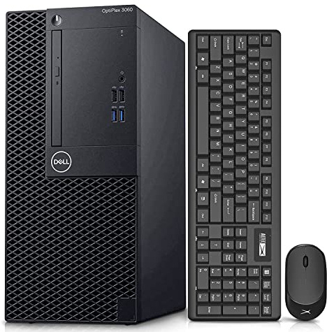 Dell OptiPlex 3060 Tower Computers PC,Desktop Computers Windows 11,Intel Hexa Core i5-8500 3.0GHz,32GB DDR4 Ram New 1TB M.2 NVMe SSD,Intel AX200 Built WIFI 6 Bluetooth 5.2, Desktop (Renewed)