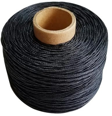 Nero 100% Lino Filo Cerato 100m/rotolo Spago Corda Alta Tenacia Per Cucito Accessori FAI DA TE