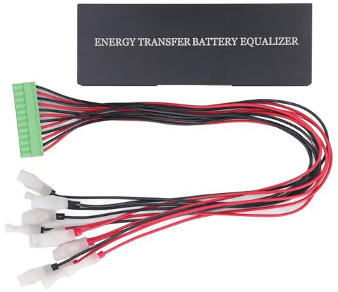 Fafeicy Bilanciatore Batteria 72V 6S con Protezione Inversione Polarità e Struttura Metallo per Auto Camion Carrelli Elevatori