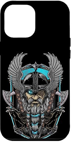 iPhone 13 Pro Max Viking Odins Raven Ax Phone Case Case