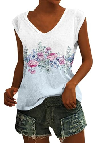 SCBFDI Damen Oberteile Y2K Clothes Hippie Oberteil Damen Long Tshirt Damen Kasack Damen Klamotten Damen Ärmellose Tshirts Pole Dance Outfit Stricktop Damen Bluse Damen Lang Lockere Türkis 2XL