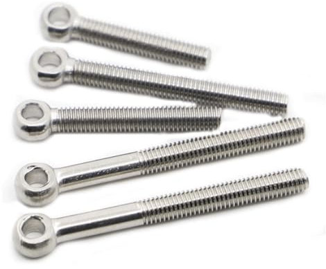 BKEKM ringschrauben Augenschraube 304 Edelstahl Augenmutter M5 M6 M8 M10 M12 Hebeösenmuttern 1 Stück/5 Stück Mutternschraube Fischaugenauge Schlupfloch Schraubenösen stabil