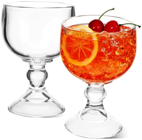 Mikinona 2pezzi Bicchieri Da Cocktail Per Feste Matrimonio e Bar Design Elegante e Resistente Per Margarita e Vini e Riutilizzabili