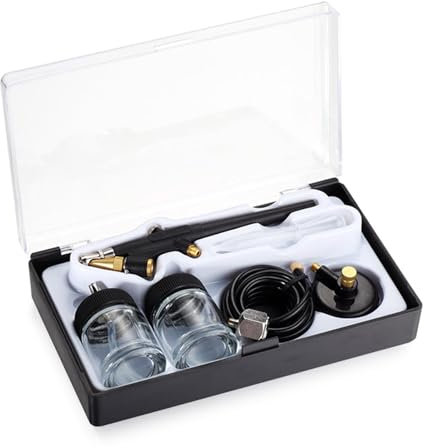 Injector Air Compressor Kit Airbrush Paint Spray Gun Set Nail Art Craft Cake Mist Sprayer Model Coloring Kit Model Coloring Painting Nail Art