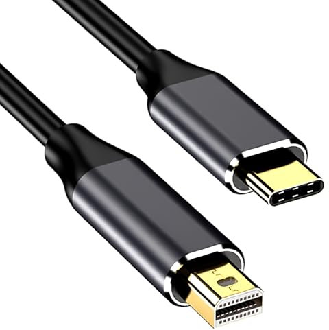 Reagle USB-C a Mini DisplayPort 4K 60Hz 10Gbps 7.1 Dolby Digital Plug and Play Operazione spina dorata connettori in alluminio, non supporta trasferimento dati 3M cavo