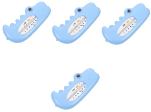 Toyvian 4stücke Badethermometer Für Niedliches Wasserthermometer Krokodil-design Für Sicheres Baden Tragbar Und Präzise Wassertemperaturmessung Für Badewanne Und Pool