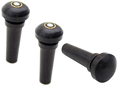 ifundom 9stücke Violin Ebony Stegeinsatz Fischaugen Kleine Praktische Violin-pegs Für Optimale Klangqualität Und Einfachen Transport Leicht Und Robust Für Violinspieler