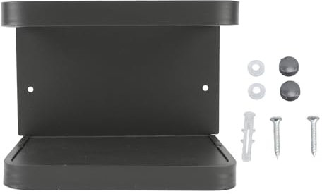 Fuerdich Oilettenpapierhalter, Klorollenhalter Wandmontage mit Ablage Klopapierhalter WC Papier Halterung Wandmontage Toilettenpapierhalter mit Feuchttücherbox Klopapierhalter Ohne Bohren (Gray)