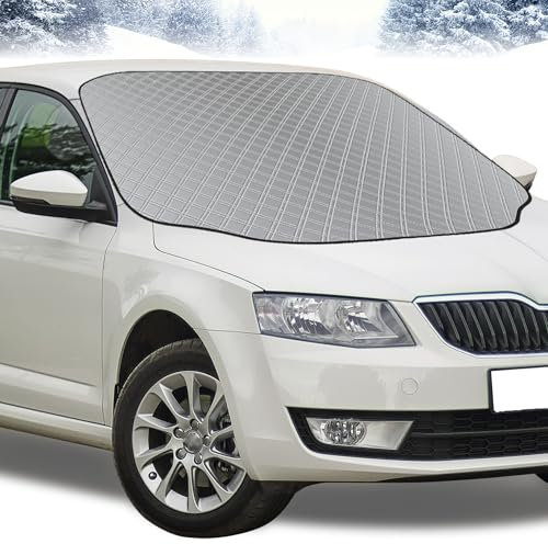 GADLANE Copertura per parabrezza auto, magnetica, per l'inverno, pieghevole, extra spessa, resistente, per gelo/ghiaccio/neve/sole, adatta per SUV di piccole e medie dimensioni (piccolo)