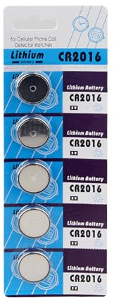 Lot de 5/10 piles bouton CR2016 sans utilisation polyvalente, pile bouton haute capacité