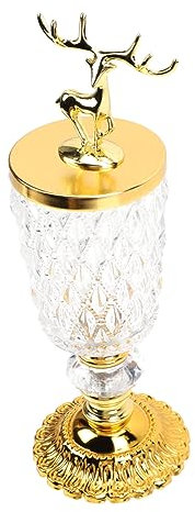 LAPYAPPE Candy Storage Can for Household Tea Table Delicate Glass Material for Home Banquet Decor and Sweet Jars Lids