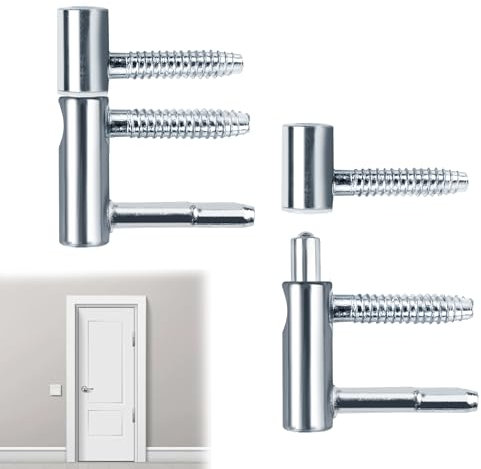 Apecs cerniera Per porta Interne E Telaio, 2 Pezzi Da Infilare, Set Di 2 Argento