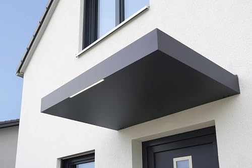 Gutta Rechteckvordach BS 160 Anthrazit | Maße: 160 x 90 x 15,5 cm (BxTxH)
