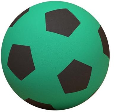 Generisch Softball 24cm Schaumstoff Bal,Lautloser Fußball,Fußball für Outdoor und Indoor，Soft-Fußball Schaumstoffball Kinder-Ball geeignet für Kinder ab 36 Monaten (Green)