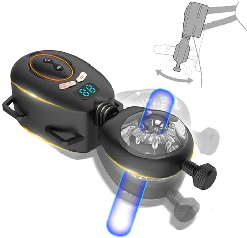 Masturbator Mit 9 Ruck- Und Vibrationsmodi Für Männer, Sex Spielzeug Für Die Männer Mit Gürtel Für Freihändiges Masturbieren, Taschenmuschi Für Intensive Stimulation LZYLWC