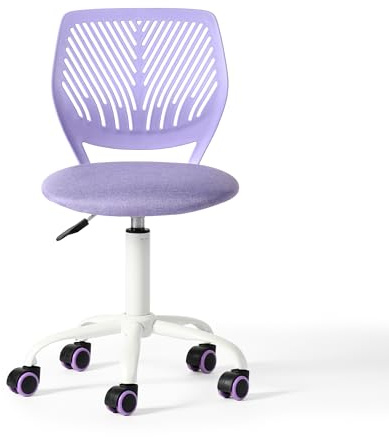 FurnitureR Home Office Stuhl, ergonomischer höhenverstellbarer Drehstuhl mit Rollen, moderner Computerstuhl für Arbeitszimmer und Büro