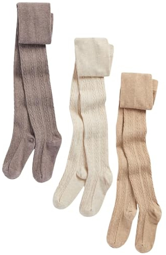 NEXT Mädchen 3er-Pack Strumpfhose mit Zopfmuster 50-164