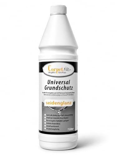 Corpet Universal-Grundschutz seidenglanz 1L – Pflegeversiegelung für Vinyl, Parkett, Linoleum & Kork | Schnell trocknend | PU-versiegelte Böden