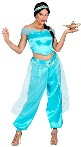 Widmann - Kostüm Arabische Prinzessin, Top, Hose, Kopfband, Karneval, Mottoparty