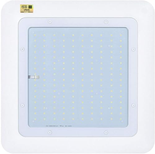 Hytronics 200W LED Canopy Light,28000 Lumens,600-850W HPS/HID Replacement,140 LM/W, 5700K Cool White, Waterproof and Outdoor Rated, DLC&UL Listed, Gas Station, Street, Area & Outdoor Lighting, White.