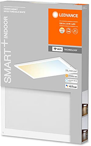 LEDVANCE SMART+ Wi-Fi Unterbau Paneel - Unterbau-Panelleuchte mit Wi-Fi Technologie, 30x20cm, dimmbar, 530 Lumen mit PM, Farbtemperatur von 2700 bis 6500K, LED Panel für jeden Schrank