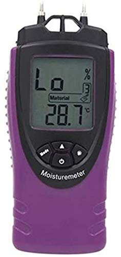 GCX Tester di umidità del misuratore di umidità Digitale Portatile Professionale per Il massetto dei Materiali da Costruzione in Legno, Display LCD a Parete