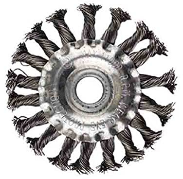 Vetrineinrete® Disco con fili in ferro intrecciati 150 mm spazzola metallica per smerigliatrice flex angolare