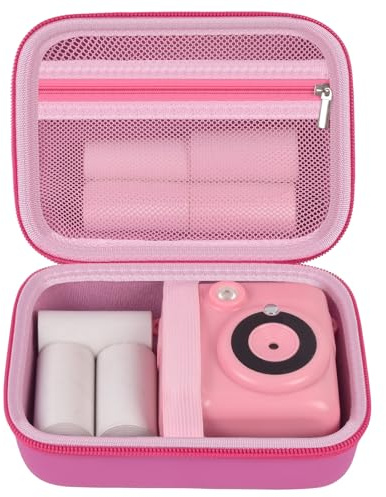 casmilee Kinder Camera Case für Sofortbildkamera | Print Camera Bag kompatibel mit VTech KidiZoom Print Cam, Gofunly, HiMont, ASTGMI, GREENKINDER, CalineGam Digital Kamera & Druckpapier (Nur Tasche)