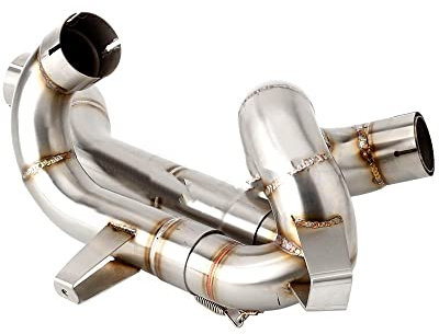 Motorräder Auspuff Schalldämpfer Für Ducati Für Multistrada V4 2021-2023 V4S Motorrad Auspuff Link Rohr Katalysator Löschen Rohr (Color : 1-2021-2022)