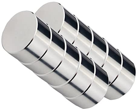 SANKRO 10 Stück Neodym Magnete (10 x 5 mm) - Extra Starke Kühlschrankmagnete für Magnettafel