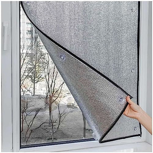 Sonakia Sonnenschutz Verdunkelnde Fensterfolie, 8mm Aluminiumfolie Isolierfolie, Reflektierende Sichtschutzfolie, Wärmeschutz Fensterfolie, Für Haus-/büroglas,WxH-40x80cm/16 * 31in