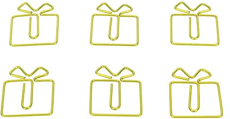 Weihnachts Büroklammern Set, 100 Stück Rutschfeste Papierclips in Geschenkbox, Feste Klammern für Büro, Schule und Geschenkideen