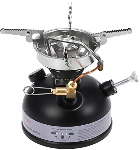 QUKAN Réchaud à essence pliable - Réchaud à essence de camping - Réchaud à carburant liquide - Réchaud à huile portable - Réchaud à essence - Réchaud à essence - Réchaud à huile de camping - Réchaud à