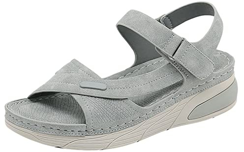 Sandalias Cómodas Mujeres Sandalias de Masaje para Caminar Sandalias Ortopédicas con Soporte para el Arco