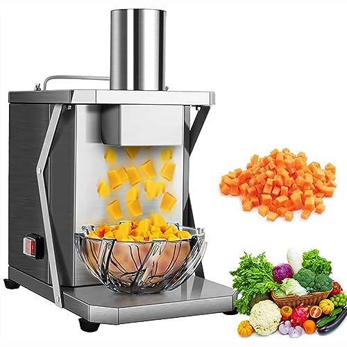 Coupe-légumes électrique dés Coupe-légumes électrique 200 W Robot culinaire électrique - Acier inoxydable, trancheuse 200 tr/min pour carottes, radis, concombres et pitaya - Robot de cuisine