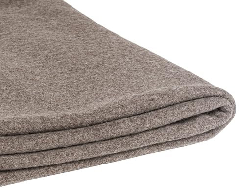 Gottstein Hochwertige Wolldecke aus 100% Merino-Schurwolle - 145x200 cm Nutmeg Mele, St/k