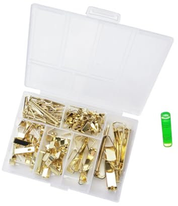Uonlytech 1ensemble Set De Crochets Muraux Traceless Avec Clous Kit Pour Accrocher Photos Et Artworks Accroches Métalliques Durables Pour Maison Et Bureau