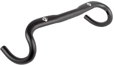 M-WAVE Manillar de bicicleta de 440 mm, Gravel, bicicleta de carretera, ergonómico, muy ligero, guía de cables integrada, RG F12 de M-WAVE