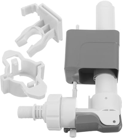 Artibetter Concealed Toilet Tank Fill Valve Replacement Kit with Stainless Steel Water Stop Valve, 1.6cm Pipe Diameter, Compatible Toilet Cistern Parts for Bathroom Repair and Installation
