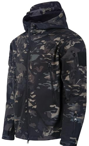 Generisch Camouflage Jacke Herren Kapuze Herren Jagd Sakko Militär Jacke Herren Canvas Übergang Us Field Winter Parker
