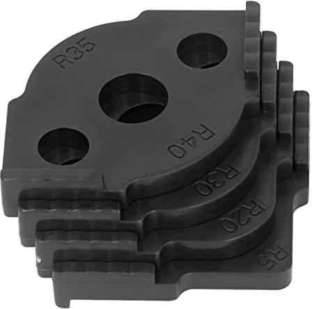 RASTKY Modèles de Routage de Rayon d'angle pour le Travail du Bois - 4 PCS RADIUS Router de Gabarit Abs Abs Portez des Modèles Bit Router du Rayon du Travail du du Bois (BLACK)