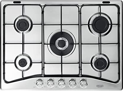 De’Longhi DFI 57 ASV piano cottura Acciaio inossidabile Da incasso 68 cm Gas 5 Fornello(i)