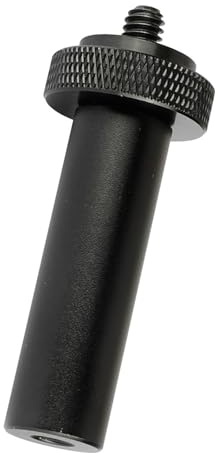 Supporto per microfono con asta da 15 mm con foro filettato esterno da 1/4 per un montaggio rapido degli accessori. Durevolezza. Supporto per asta del microfono in lega di alluminio