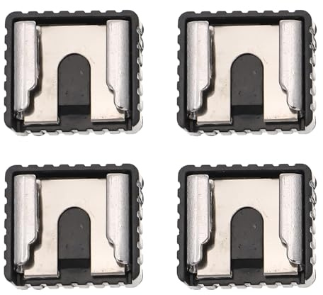 Alipis Staffa per Flash e Adattatore Slitta a Contatto Caldo 1/4” Base Filettata Set da 4 Pezzi per Accessori Fotocamera Montaggio Rapido per Luci LED e Monitor