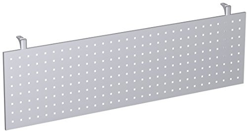 Gera Möbel 4 Fuß Flex Knieraumblende, Tischzubehör, Metall, Silber, 160 x 6.5 x 40 cm