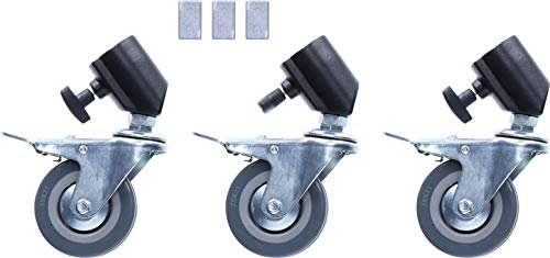 Rollei Rollen für Foto-Galgenstativ - leichteres verschieben des Studio-Blitz Galgenstativ zum schnelleren wechseln der Beleuchtung